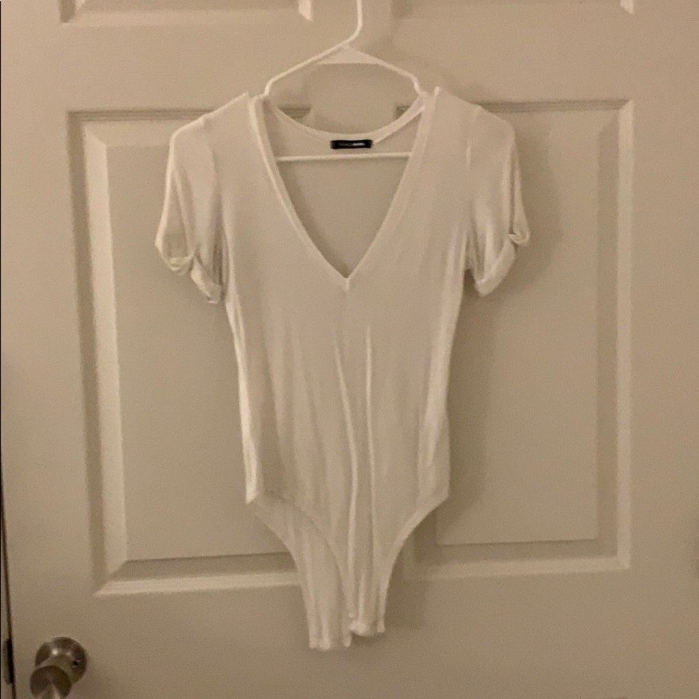 One piece V neck top
